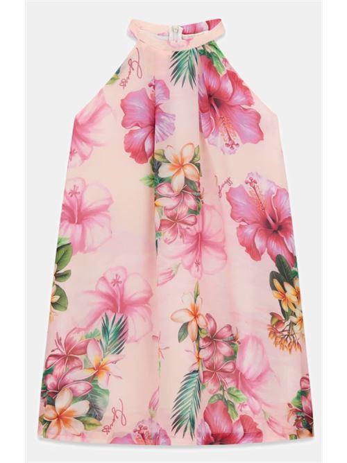 chiffon ss dress GUESS | J6GK00 WA2T0P9LB